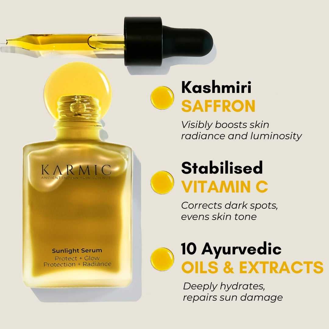saffron vit c hyperpigmentation treatment face serum