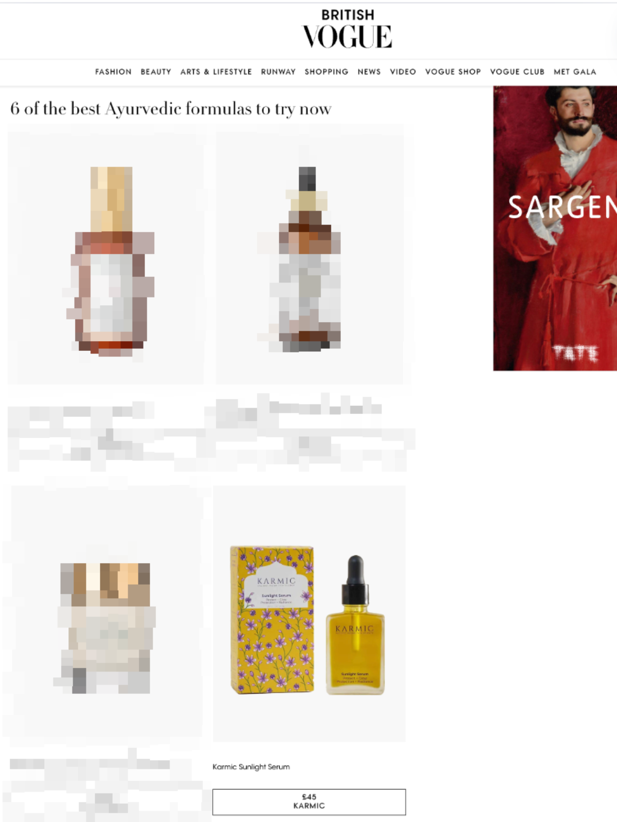 vegan skincare products - Karmic skin